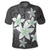 Hawaiian Plumeria Polynesian Polo Shirt Gray - Polynesian Pride