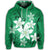 Hawaiian Plumeria Polynesian Hoodie Green - Polynesian Pride