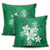 Hawaiian Plumeria Polynesian Pillow Covers - Green - AH - Polynesian Pride