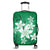 Hawaiian Plumeria Polynesian Luggage Covers - Green - AH Black - Polynesian Pride