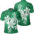 Hawaiian Plumeria Polynesian Polo Shirt Green Unisex Black - Polynesian Pride