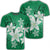 Hawaiian Plumeria Polynesian T Shirt Green AH Unisex Black - Polynesian Pride