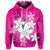 Custom Hawaiian Plumeria Polynesian Hoodie Pink - Polynesian Pride