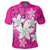 Hawaiian Plumeria Polynesian Polo Shirt Pink - Polynesian Pride