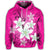 Hawaiian Plumeria Polynesian Hoodie Pink - Polynesian Pride