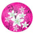 Hawaiian Plumeria Polynesian Round Carpet - Pink - AH Round Carpet Luxurious Plush - Polynesian Pride