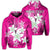 Custom Hawaiian Plumeria Polynesian Hoodie Pink Unisex Art - Polynesian Pride