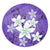 Hawaiian Plumeria Polynesian Round Carpet - Purple - AH Round Carpet Luxurious Plush - Polynesian Pride