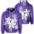 Hawaiian Plumeria Polynesian Hoodie Purple Unisex Art - Polynesian Pride