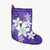 Hawaiian Plumeria Polynesian Christmas Stocking - Purple - AH Christmas Stocking 26 X 42 cm Black - Polynesian Pride