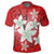 Hawaiian Plumeria Polynesian Polo Shirt Red - Polynesian Pride