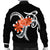 Hawaiian Plumeria Polynesian Orange Bomber Jacket - AH - Polynesian Pride