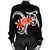 Hawaiian Plumeria Polynesian Orange Bomber Jacket - AH - Polynesian Pride