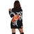 Hawaiian Plumeria Polynesian Orange Hoodie Dress - AH - Polynesian Pride