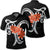 Hawaiian Plumeria Polynesian Orange Polo Shirt Unisex Black - Polynesian Pride