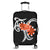 Hawaiian Plumeria Polynesian Orange Luggage Covers - AH Black - Polynesian Pride