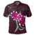 Hawaiian Plumeria Polynesian Pink Polo Shirt - Polynesian Pride