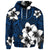 Custom Hawaiian Plumeria Tribal Polynesian Hoodie Blue - Polynesian Pride