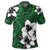 Hawaiian Plumeria Tribal Polynesian Polo Shirt Green - Polynesian Pride