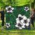 Hawaiian Plumeria Tribal Polynesian Premium Quilts Green AH Black - Polynesian Pride