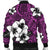 Hawaiian Plumeria Tribal Polynesian Bomber Jacket Pink AH - Polynesian Pride