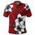 Hawaiian Plumeria Tribal Polynesian Polo Shirt Red - Polynesian Pride