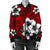 Hawaiian Plumeria Tribal Polynesian Bomber Jacket Red AH - Polynesian Pride