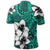 Hawaiian Plumeria Tribe Turquoise Polynesian Polo Shirt - Polynesian Pride