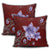 Hawaiian Plumeria Violet Polynesian Red Pillow Covers - AH - Polynesian Pride