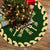 Hawaiian Quilt Pattern Guitar Tree Skirt - Green Beige - AH 85x85 cm Green Tree Skirt - Polynesian Pride