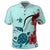 Hawaiian Sea Turtle Hibiscus Brilliant Polynesian Polo Shirt - Polynesian Pride