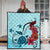 Hawaiian Sea Turtle Hibiscus Brilliant Polynesian Premium Quilts - AH - Polynesian Pride