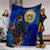 Hawaiian Seal Of Hawaii Hibiscus Ocean Turtle Polynesian Premium Blankets - AH - Polynesian Pride