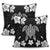 Hawaiian Silver Turtle Plumeria Pillow Covers AH - Polynesian Pride