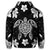 Hawaiian Silver Turtle Plumeria Hoodie - Polynesian Pride