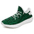 Hawaiian Sneakers YZ Polynesian Hawaiian Style Tribal Tattoo Green AH White - Polynesian Pride