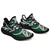 Hawaiian Sneakers YZ Polynesian Maori Ethnic Ornament Green AH Black - Polynesian Pride