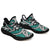 Hawaiian Sneakers YZ Polynesian Maori Ethnic Ornament Turquoise AH Black - Polynesian Pride