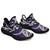 Hawaiian Sneakers YZ Polynesian Maori Ethnic Ornament Violet AH Black - Polynesian Pride