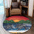 Hawaiian Sunset Ocean Turtle Round Carpet - AH - Polynesian Pride