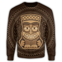 Hawaiian Tiki Sweatshirt AH - Polynesian Pride