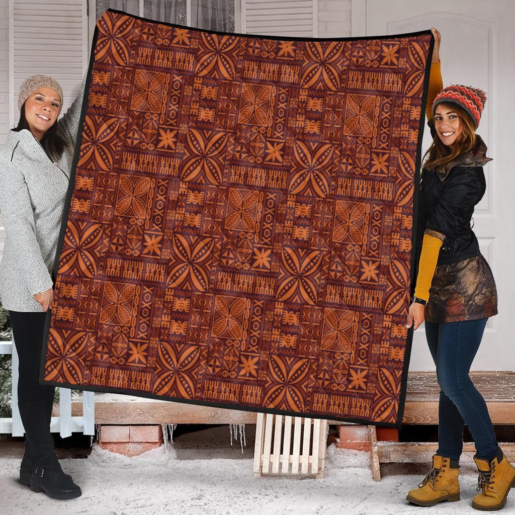 Hawaiian Traditional Aboriginal Pattern Polynesian Premium Quilts - AH - Polynesian Pride