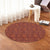 Hawaiian Traditional Aboriginal Pattern Polynesian Round Carpet - AH - Polynesian Pride