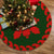 Hawaiian Traditional Hibiscus Flowers Tree Skirt - Red Green - AH 85x85 cm Green Tree Skirt - Polynesian Pride