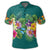 Hawaiian Tropical Strelitzia Plumeria Orchids Hibiscus Polynesian Polo Shirt - Polynesian Pride