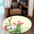 Hawaiian Tropical Wonderful Hibiscus Plumeria Strelitzia Round Carpet - AH - Polynesian Pride