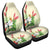 Hawaiian Tropical Wonderful Hibiscus Plumeria Strelitzia Car Seat Covers - AH Universal Fit Black - Polynesian Pride