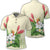 Hawaiian Tropical Wonderful Hibiscus Plumeria Strelitzia Polo Shirt Unisex Black - Polynesian Pride