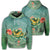 Hawaiian Turtle and Hibiscus Polynesian Hoodie Unisex Art - Polynesian Pride