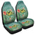 Hawaiian Turtle And Hibiscus Polynesian Car Seat Covers - AH Universal Fit Black - Polynesian Pride